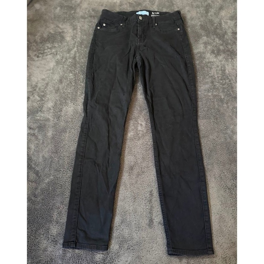 7 For All Mankind b(air) The Ankle Skinny Jeans Black 29X29 Stretch Pocketed.